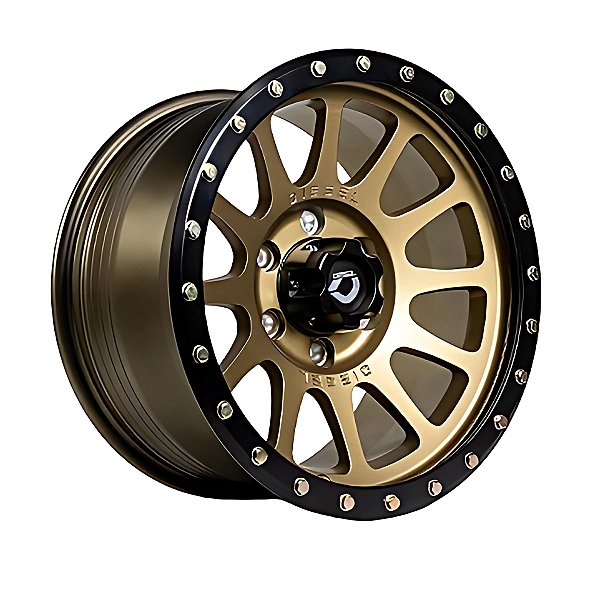 Roda Diesel Metoll Dourada Aro 17X9 Furação 8X165,1