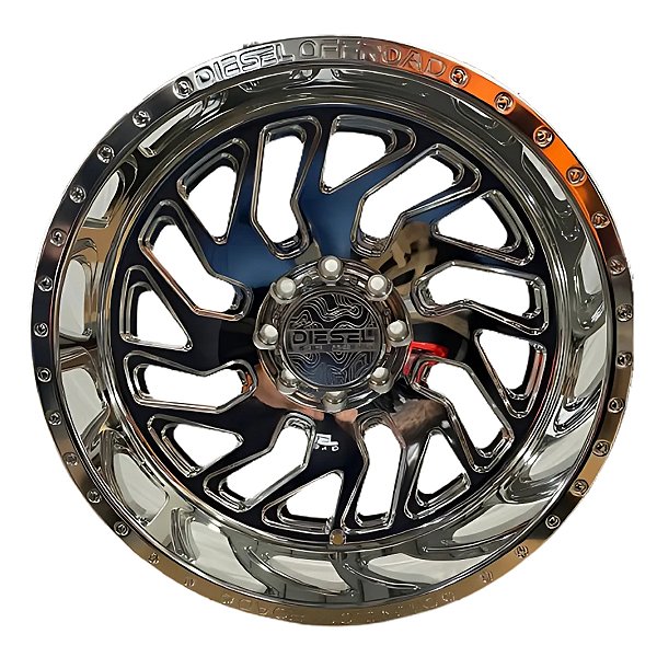 Roda Diesel Raiada Polida Aro 24x12 8x165,1 125,2 Offset -44