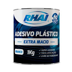 Adesivo plástico branco extra macio Rhai 1kg