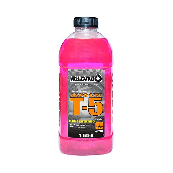 Aditivo p/ radiador long life T5 rosa Radnaq 1L