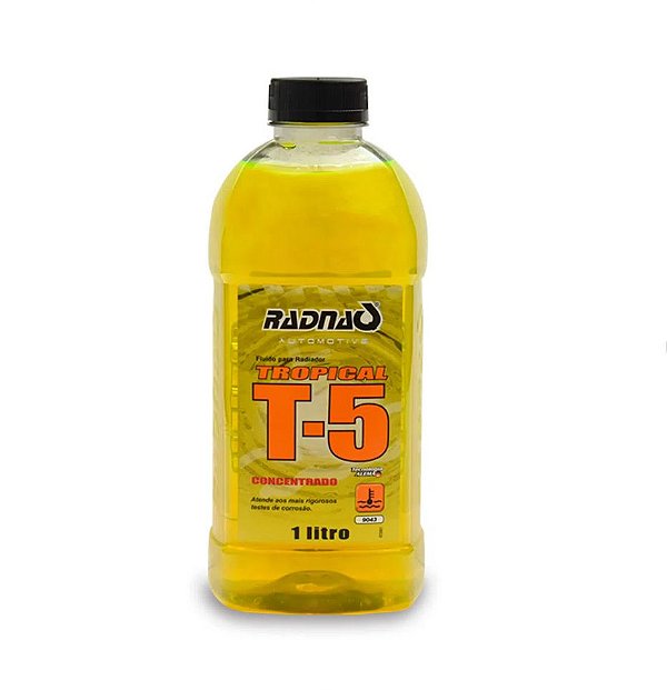 Aditivo p/ radiador tropical T5 amarelo Radnaq 1L