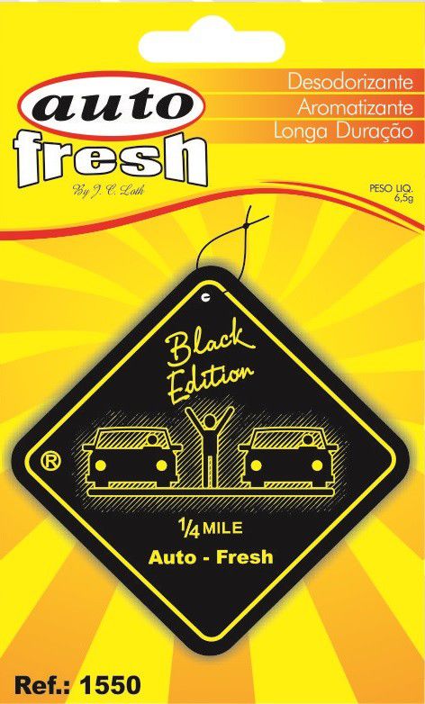 Aromatizante 1/4 black Auto Fresh 6,5gr Ref. 1550