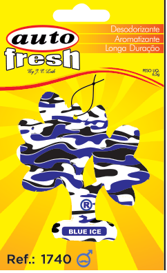 Aromatizante árvore blue ice Auto Fresh 6,5gr Ref. 1740
