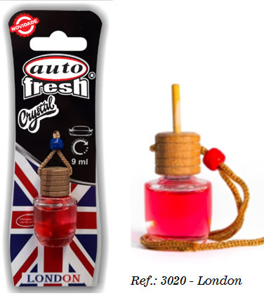 Aromatizante crystal london Auto Fresh 9ml Ref. 3020
