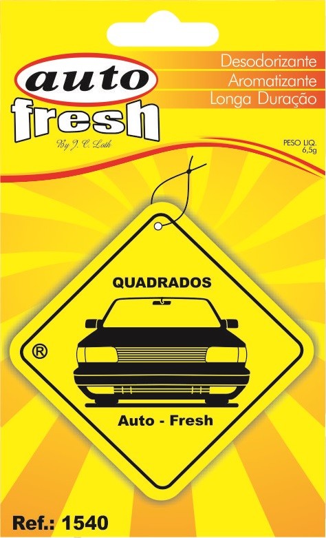 Aromatizante placa quadrados Auto Fresh 6,5gr Ref. 1540