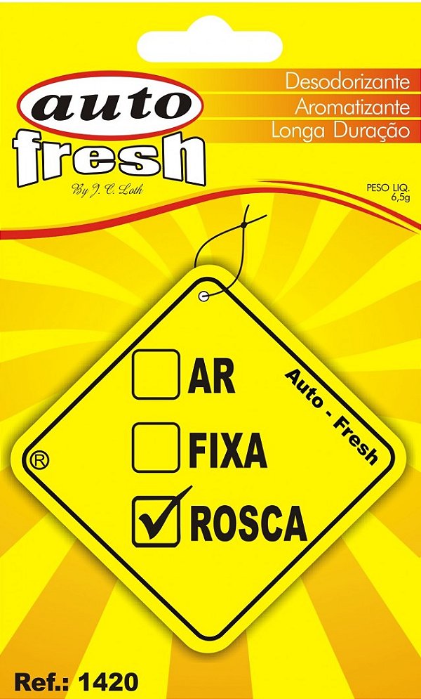 Aromatizante placa rosca Auto Fresh 6,5gr Ref. 1420