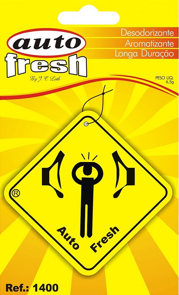 Aromatizante placa som Auto Fresh 6,5gr Ref. 1400