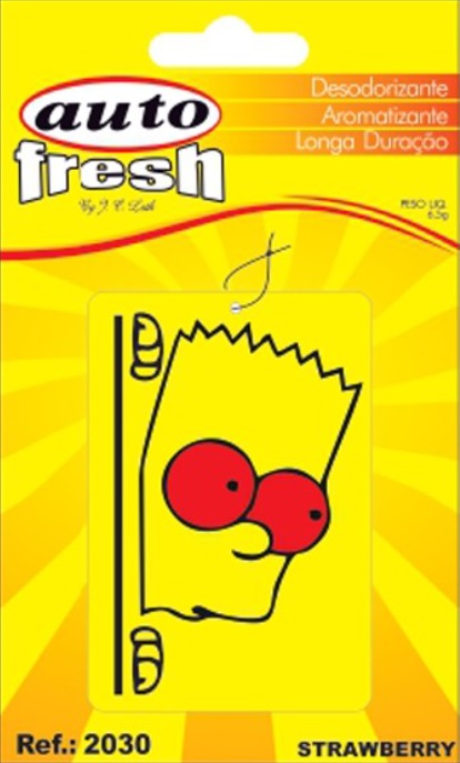 Aromatizante simpsons strawberry Auto Fresh 6,5gr Ref. 2030