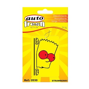 Aromatizante simpsons strawberry Auto Fresh 6,5gr Ref. 2030