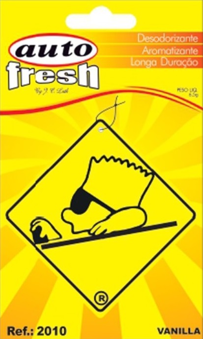 Aromatizante simpsons vanilla Auto Fresh 6,5gr Ref. 2010