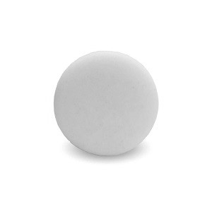 Boina de espuma lisa refino branca Rolyjones 2"