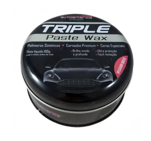 Cera de carnaúba triple wax Autoamerica 100gr
