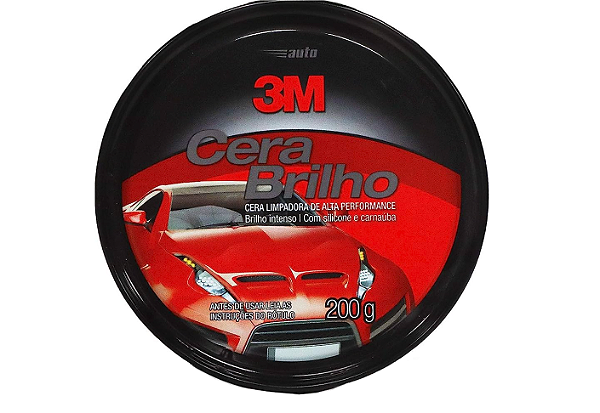 Cera pasta brilho 3M 200gr