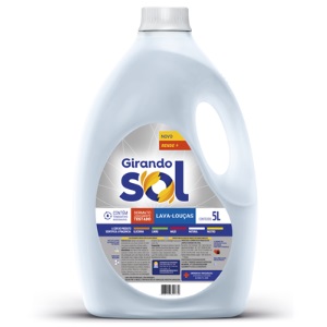 Detergente lava louça natural Girando Sol 5L