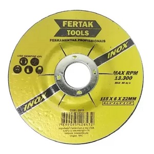 Disco de desbaste 4.1/2"x 1/4" Fertak Ref. 2815