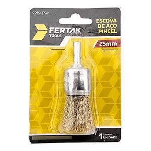 Escova aço pincel 25mm Fertak Ref. 2729