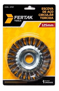 Escova aço torcido 125mm Fertak Ref. 2737