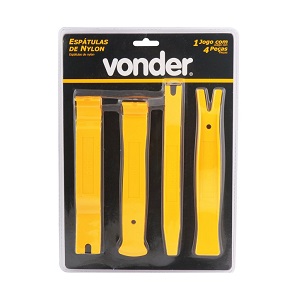 Espátula de nylon c/ 4 pcs Vonder