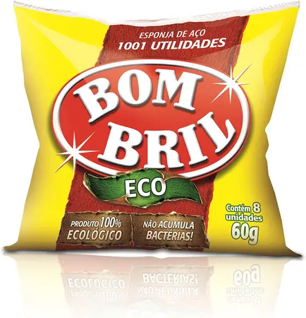 Esponja de aço c/ 8 pcs Bombril 60gr