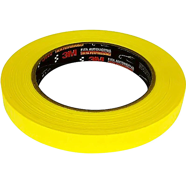 Fita crepe automotiva amarela 3M 18mmX40m