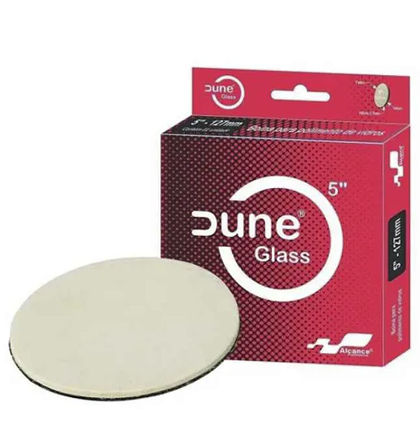 Boina p/ polimento de vidro Dune Glass Alcance 5"
