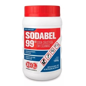 Soda em escamas 99% Bel 1kg