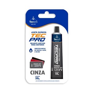 Silicone acético cinza Tecpro 50gr