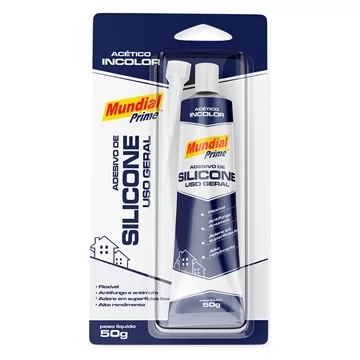 Silicone acético incolor Mundial Prime 50gr