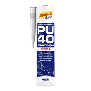 Selante de poliuretano PU40 cinza Mundial Prime 400gr