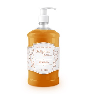 Sabonete líquido c/ valv. pêssego Bellplus 1L