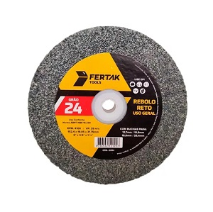 Rebolo reto grão 24 Fertak Ref. 2897