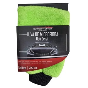 Luva microfibra p/ lavagem lisa Autoamerica