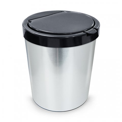 Lixeira c/ click metalizado Arqplast 10L Ref. 25670