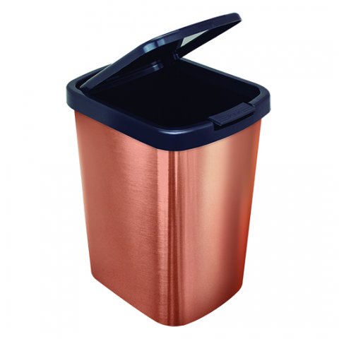 Lixeira c/ click rose Arqplast 9L Ref. 25499