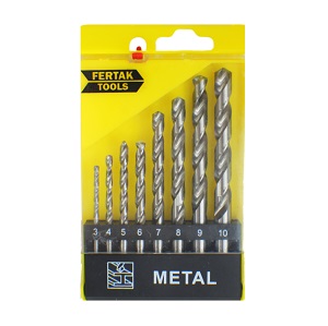 Jogo de brocas metal c/8 Fertak Ref. 1205