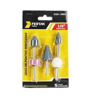 Jogo de pontas montadas Fertak 1/4 Ref. 2950