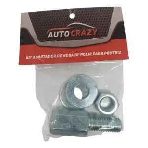 Kit adaptador roda de polir p/ politriz Auto Crazy