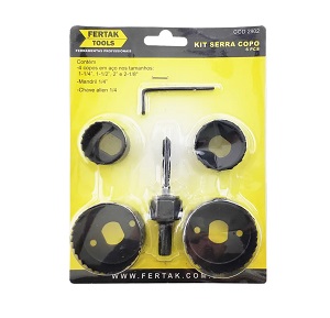 Kit serra copo 6 pcs Fertak Ref. 2902