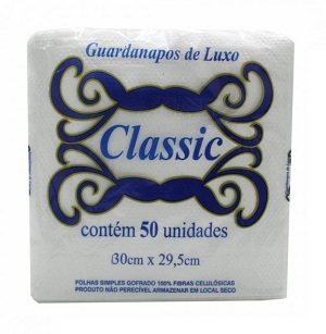Guardanapo c/ 50 pcs Classic 29,5x30cm