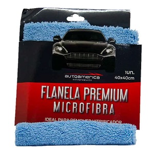Flanela de microfibra premium azul Autoamerica 40x40cm