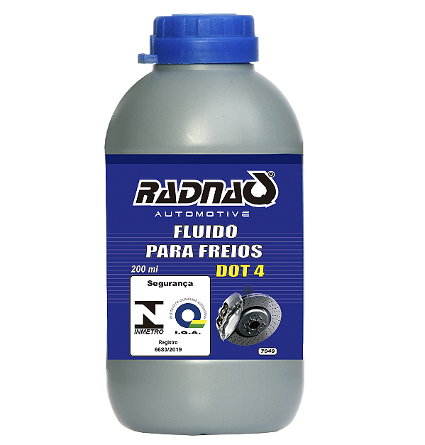 Fluído p/ freios dot 4 Radnaq 200ml