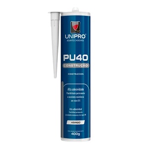 Selante de poliuretano PU40 branco Unipro 400gr