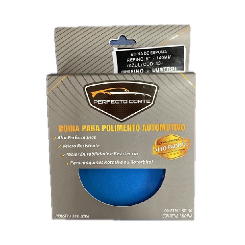 Boina de espuma refino azul Perfecto Corte 5"