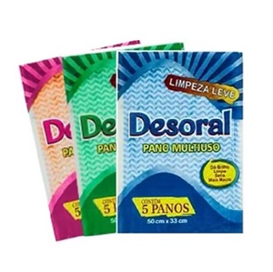 Pano multiuso azul c/ 5 und Desoral 50x33cm