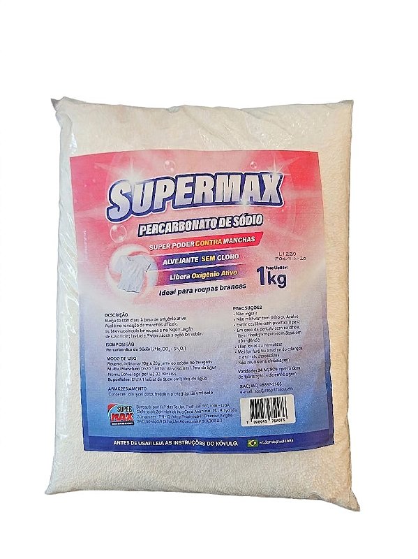 Percarbonato de sódio Super Max 1kg