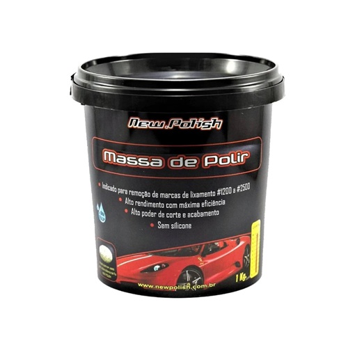 Massa de polir extra forte New Polish 1kg