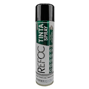 Tinta spray preto brilhante Refoc 400ml