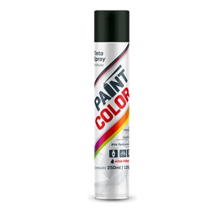 Tinta spray alta temp. preto fosco Paintcolor 250ml