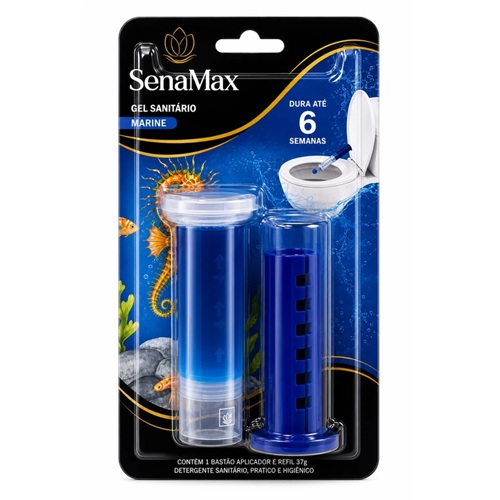 Gel sanitário c/ aplicador + 6 pcs marine Senamax 17gr