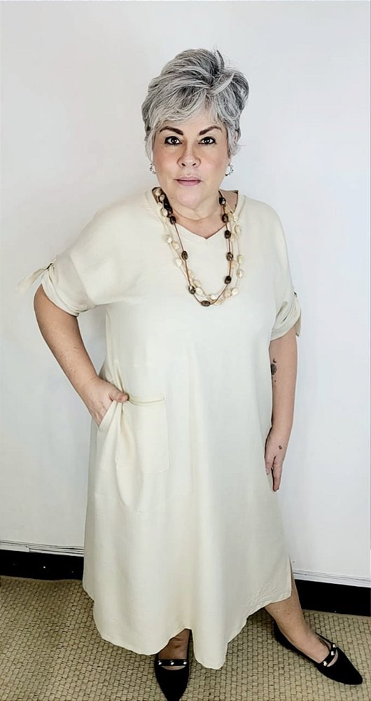 VESTIDO BOLSO ZÍPER BÁSICA+